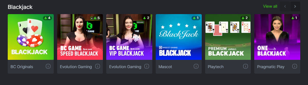 Blackjack Games